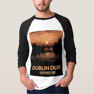 Dublin Schemering Grafische Heren T-shirt Ierland