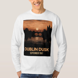 Dublin Schemering Grafische Heren T-shirt Ierland