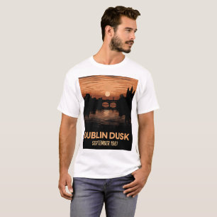 Dublin Schemering Grafische Heren T-shirt Ierland 