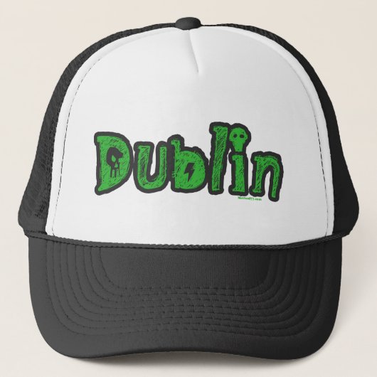 Dublin Skull-Petten Trucker Pet (Voorkant)