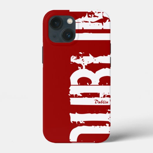 Dublin - Urban Style - rood en wit Case-Mate iPhone Case (Achterkant)