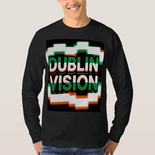 Dublin Vision Pixel Pulse T-shirt (Voorkant)
