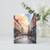 Dublin waterverf art briefkaart (Staand voorkant)