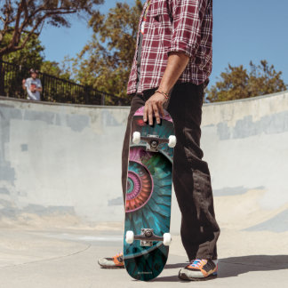 Dubman Designs: Fibonacci Mozaïek Spiraal Skateboard