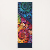 Dubman Does Design:Bright Fibonacci Swirls Yogamat (Achterkant)