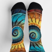 Dubman Does Design: Fibonacci Rainbow Spectrum Sokken (Top)