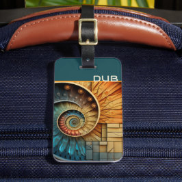 Dubman Does Design: Glowing Fibonacci Sequence Bagagelabel