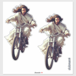 Dubman Does Design: Jesus on Wheels, Heaven sent Sticker