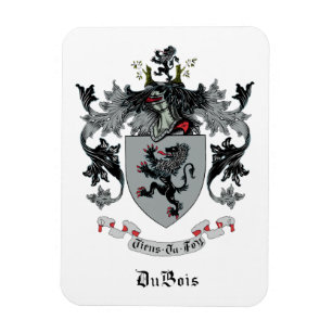 DuBois Family Crest Magnet Magneet