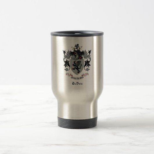DuBois Family Crest Thermal Travel Mug (Centre)