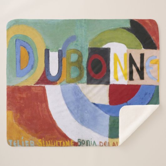 Dubonnet Sonia Delaunay | | Sherpa Deken (Voorkant (horizontaal))