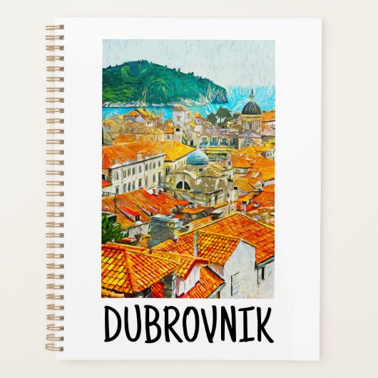 Dubrovnik Croatie Aquarelle Paint (Devant)