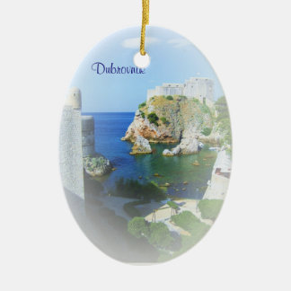 Dubrovnik Croatie Ornement de Noël personnalisé