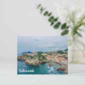 Dubrovnik haven en stadscentrum briefkaart (Staand voorkant)
