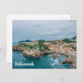 Dubrovnik haven en stadscentrum briefkaart (Voorkant / Achterkant)