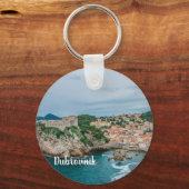 Dubrovnik haven en stadscentrum sleutelhanger (Voorkant)