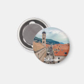 Dubrovnik hoofdstraat, Kroatië Magneet (Voorkant / Achterkant)