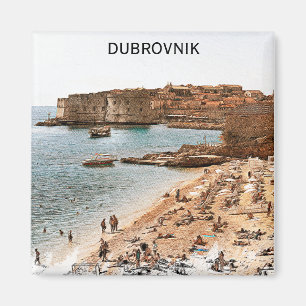 Dubrovnik Kroatië Adriatische kust Strand Magneet