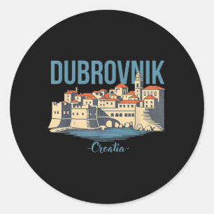 Dubrovnik Kroatië Dubrovnik Reis Kroatië Zomer Ronde Sticker