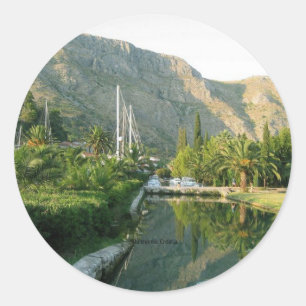Dubrovnik Kroatië landschap Ronde Sticker