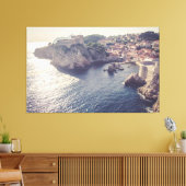 Dubrovnik Kroatië op Sunset 60x38 Large Canvas (Insitu (Woonkamer))