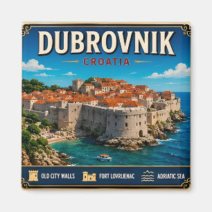 🧲 Dubrovnik Kroatië Reis Herinnering Voor Bezoeke Magneet