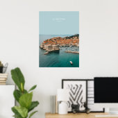 Dubrovnik, Kroatië Reisbaan Poster (Thuiskantoor)