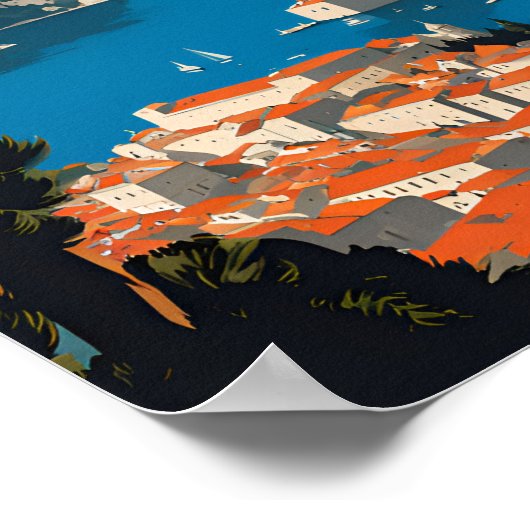 Dubrovnik Kroatië Reizen Poster (Hoek)