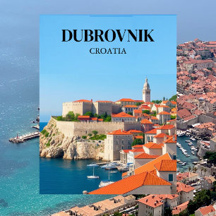 Dubrovnik, Kroatië Reizen Vintage Briefkaart