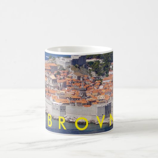 Dubrovnik panoramisch uitzicht mok (Center)