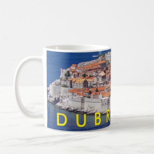 Dubrovnik panoramisch uitzicht mok (Links)