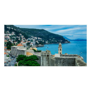 Dubrovnik stadswanddoek perfect poster