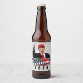 Dubs Up Donald Trump 2024 Bier Etiket (Voorkant)
