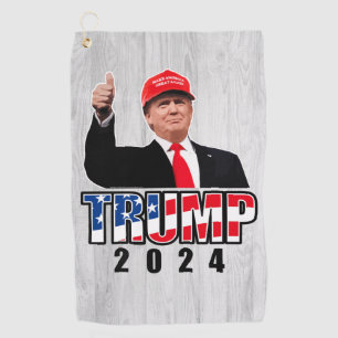 Dubs Up Donald Trump 2024 Golfhanddoek
