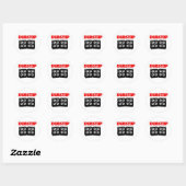 Dubstap Ronde Sticker (Vel)
