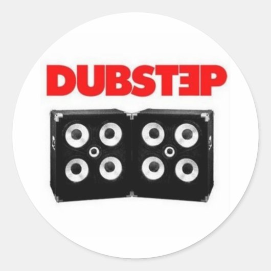 Dubstap Ronde Sticker (Voorkant)