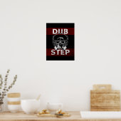 Dubstappgasmasker en hoofdtelefoons poster (Keuken)