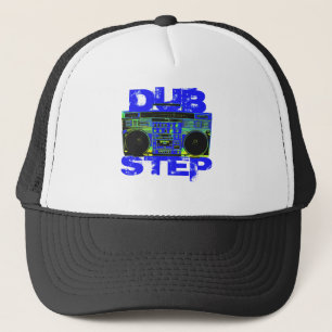 Dubstep Blue Boombox Trucker Pet