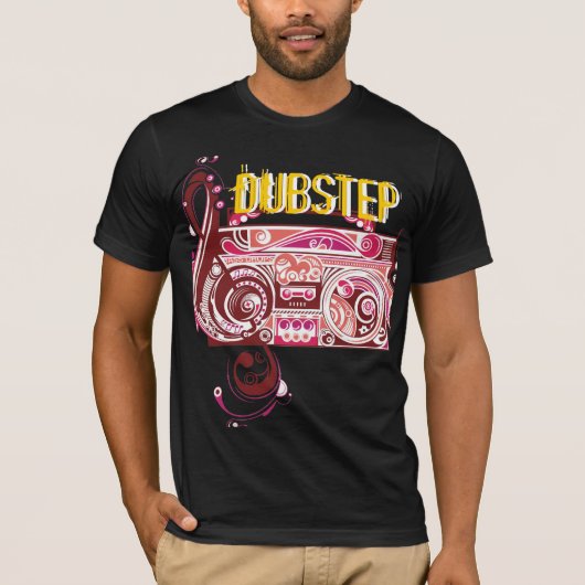 DUBSTEP BOOM BOX T-SHIRT (Voorkant)
