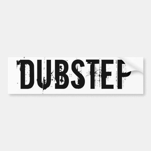 DUBSTEP-BUMPERSTICKER BUMPERSTICKER (Voorkant)