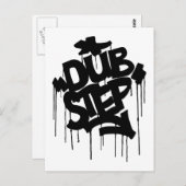 Dubstep FatCap Black Briefkaart (Voorkant / Achterkant)