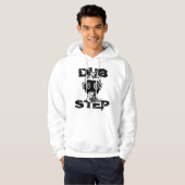 Dubstep Gas Mask White Hoodie (Voorkant volledig)