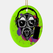 Dubstep Gasmask Keramisch Ornament (Rechts)
