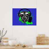 Dubstep Gasmask Poster (Keuken)
