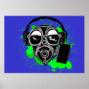 Dubstep Gasmask Poster