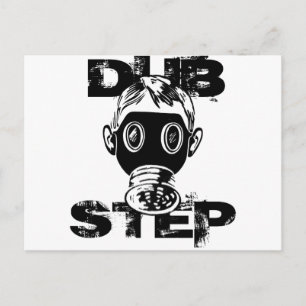 Dubstep-gasmasker Briefkaart