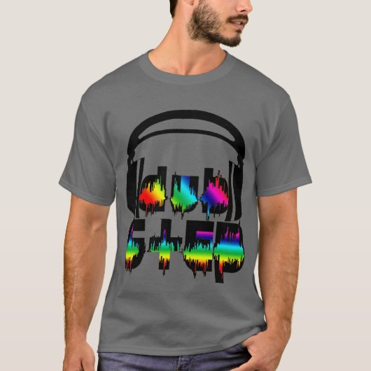Dubstep hoofdtelefoon t-shirt (Voorkant)