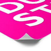 DUBSTEP Houd kalm - om het even welke kleur! Poster (Hoek)