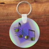 Dubstep Noten Sleutelhanger (Voorkant)
