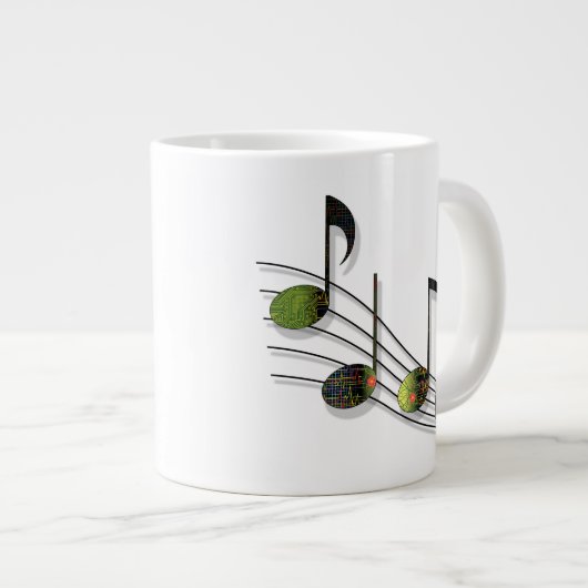 Dubstep Notes Spécialité Mug (Devant droit)